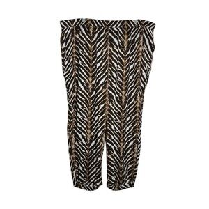 Calvin Klein Zebra Print Pants Pleated Size 3X NWT Animal
Print Multicolor